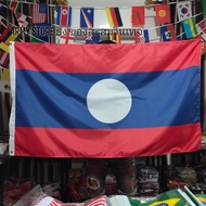 โปรส่งฟรี!!> ธงชาติ ลาว Laos Flag 4 Size พร้อมส่งร้านคนไทย