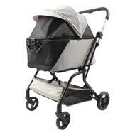 IBIYAYA INSTACOLLAPSE DETACHABLE DOG STROLLER - TAUPE