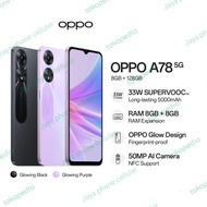 Oppo a78 5G ram 8/128gb new garansi resmi Indonesia baru ori 