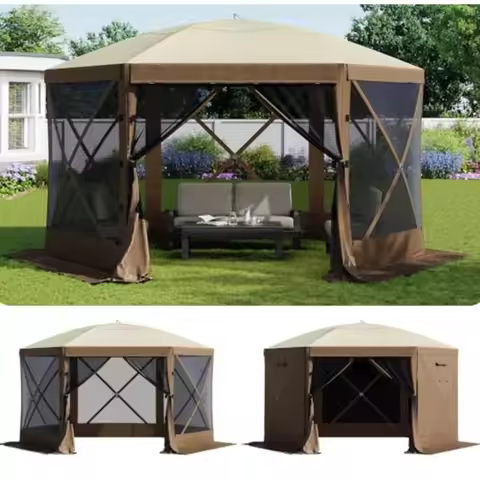 Feet Canopy Tent, Camping Gazebo Screen Tent