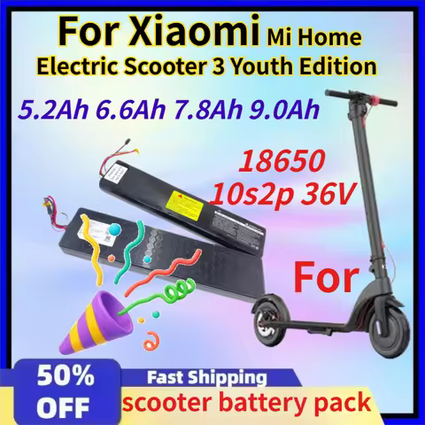 18650 10s2p 36V 9.0Ah scooter lithium battery pack for Xiaomi Mi Home Electric Scooter 3 Youth Editi