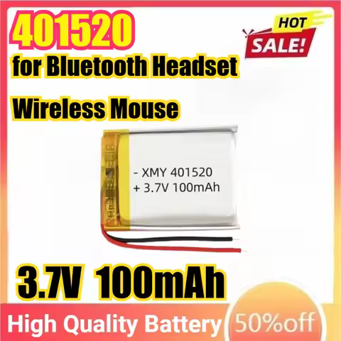 3.7V 100mAh 401520 041520 401519 401420 Lithium Polymer Battery for Bluetooth Headset Wireless Mouse