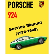 PORSCHE 924 (1976-1988) SERVICE WORKSHOP MANUAL + PARTS CATALOGUE