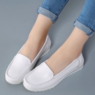 Runtip Kasut Jururawat Putih Nurse Slip Buckle Flat Shoes Nurse White Shoes