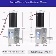 5840-31zy Turbo Snail Self-Locking Double-Outlet Shaft Gear Motor Right-Angle Motor Automatic