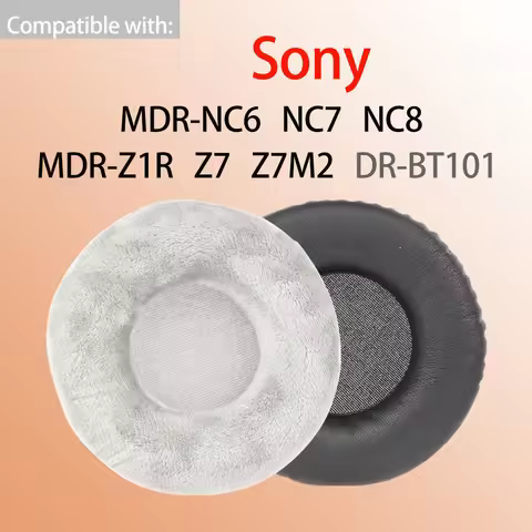DR-BT101 Earpads for Sony MDR-NC6 NC7 NC8 Headphones Z1R Z7 Z7M2 Ear Cushions Replacement Headset Pa
