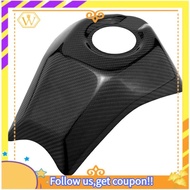 【W】Real Carbon Fiber Fuel Gas Oil Tank Cap Guard Cover for Honda CRF300L Dirt Bikes Motorcycle Gas Shield Replacement Parts Accessories