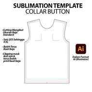 Sublimation Template Size - Collar Button I Size Template Untuk Printing Baju Jersey I Ukuran Standa