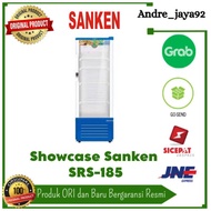 Showcase SANKEN SRS-185BL / SRS 185 BL , 4 Rak 180 Liter 145 Watt