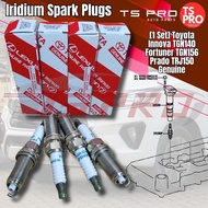 [1 Set] Toyota Innova TGN140 Fortuner TGN156 Prado TRJ150 Genuine Iridium Spark Plugs 90919-01287 FK