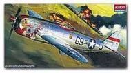 Edemi 12491 Republic P-47D Thunderbolt Fighter "Waterdrop d Cabin Cover"