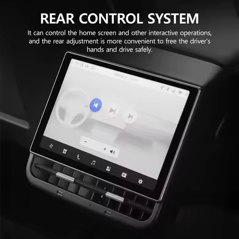 YJANG 8.66 inch Rear Display Screen for Tesla Model 3 2017-2023 Model Y 2019-2024 4G 64G Rear WIFI E