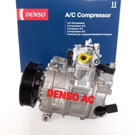 Car AC Compressor Compressor Compressor For VolksWagen VW Tiguan 1.4 L - 1390 CC TSI 5N - Complete, Stay Install - Brand: DENSO ORI (New/Baru)