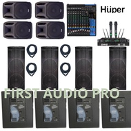 Paket 13 soundsystem outdoor HUPER + Mixer YAMAHA MG16XU ORIGINAL