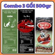 Combo of 3 bags of 500gr CON coffee YELLOW BEES coffee ELEPHANT coffee 999 customer experience price