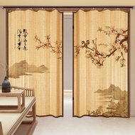 Door Curtain Folding Sliding Door Household Partition Curtain Shop Door Curtain Tatami Velcro Sliding Door Sliding Door/Bamboo Curtain folding sliding door partition screen