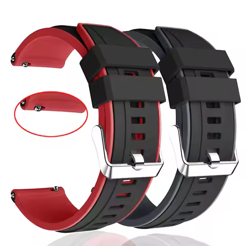 Silicone 20mm 22mm Band For Amazfit GTR 47 42 mm GTR3 Pro Sport Bracelet For Amazfit GTS 4 3 2e 2 Mi