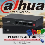 Dahua PFS3006-4ET-36 6-Port Fast Ethernet Switch with 4-Port PoE