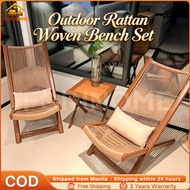 Nordic-style Outdoor Garden Lounge Chair Balcony Table and Chairs Outdoor Rattan Lazy Chair