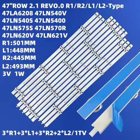LED strips for 47" TV 47LN5400 47ln575s 47LN613S 47LN613V 47LN6130 47LN6138 47LA620S 47LA6208 47 ROW