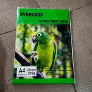 EVERCOSS A4 210 gsm Glossy Photo Paper 210 gram/