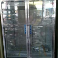 商業透明冷藏雙門冰箱