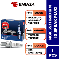 【100% ORIGINAL】 NGK CR9EIX 3521 Iridium IX Spark Plug For Suzuki/ Ducati/ Yamaha/ Kawasaki