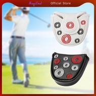 MagiDeal Mallet Putter Cover Golf Club Head Cover Half Round Golfer Gift for Women Men for Golf Acce