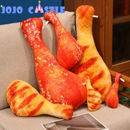 JOJO CASTLE 40-100cm Simulation Chicken Drumstick Plush Toy Lifelike Chicken Leg Stuffed Pillow Fun 