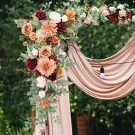 Baoblaze 2x Wedding Chair Back Flowers Wedding Flowers Home Table Decor