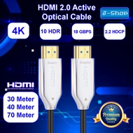 (30M/40M/70M) HDMI Active Optical Cable Fiber Optic AOC 4K 2.0V 30/40/70 Meter High-Speed HDTV/UHD/HDR PREMIUM QUALITY