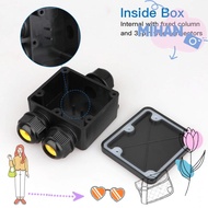 MIHAN Terminal Box Outdoor  /Electrical Cable Connector Wire Connector 3 Way Tee 1 In 2 Out With Ter