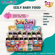 ❆BABY FOOD IZZLY MAKANAN BAYI 6 Bulan Set Bubur Beras Porridge Rice Serbuk Ayam Bilis Cheese Perasa 
