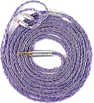 Kinboofi 2.0m Long in Ear Monitor Cable,KBEAR ST24 Plus IEM Cable,5N OCC Silver-Plated HiFi Earphone