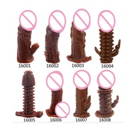 6 Types G Spot Dotted Ribbed Spike Cock Penis Sleeves with Bolitas for Men Tight Slim Delay Ejaculation 6 inches G point Penis Sleeves Big Dick Head Dotted Extender Cock Penis Sleeves for Men for Sex