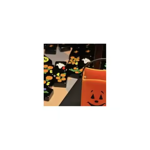 160 Pcs Halloween American Mahjong Tiles with Jokers Winds Dragons & Flowers Tiles Pumpkin Ghost Mah