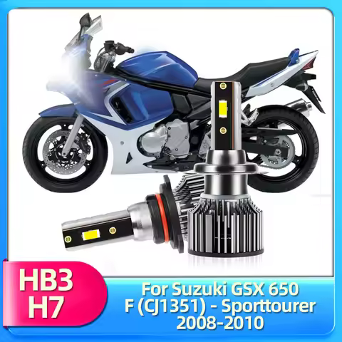 Motorcycle LED HB3 H7 CSP Moto High Low Beam Lamp 50W 12V 7500LM Luces For Suzuki GSX 650 F (CJ1351)