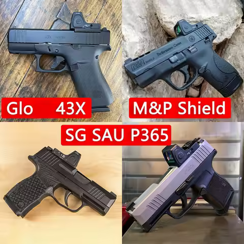 RM CC Red Dot Sight Reflex Scope For G43X / SG P365 / M&P Shield Compact Pistol and 20mm AR15 M4 Nyl