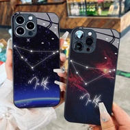 Capricorn Glass Case - 12 zodiac signs for iPhone 17 16 15 14 13 12 11 8 7 6 6s 6p 7p 8p 6g 7g 8g Pr