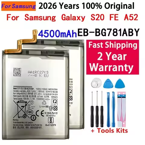 EB-BG781ABY 4500mAh High Quality New Replacement Battery For Samsung Galaxy S20 FE A52 Batteria Batt