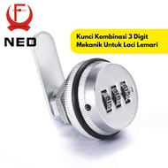 Combination Lock 3 For Mechanical Digit Cabinet Drawer BR219