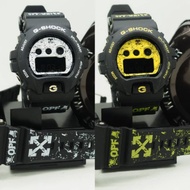🔥[Limited SeriesItem] G Shock digital GDX-6900 OFF white & yellow watch casual function style wear w