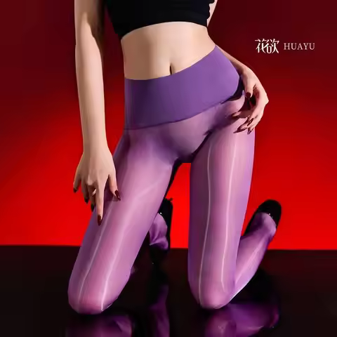 Men and women 40D high-density aurora seamless crotch , shiny, ultra-thin, durable, multi-color auro