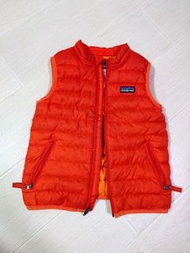 Patagonia 橙色 背心 羽絨 外套3T