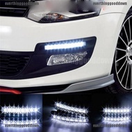 Car Light 8 LED DRL Fog Driving Daylight Daytime Running White