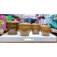 Pottery Container Salt Container/ Spice Container