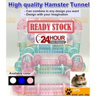 Hamster Tunnel Terowong Hamster Hamster Toys Mainan Hamster Accessories Tube Straight Junction T-connection 1set 8pcs