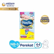 Pempers MamyPoko NB-S44 NB S44 S 44 perekat X-tra kering