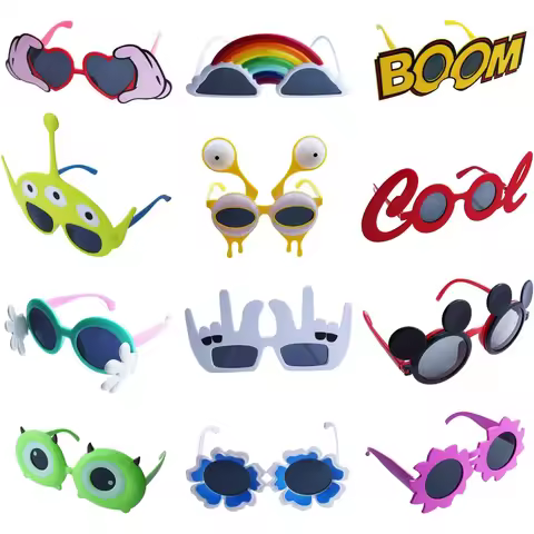Qunonaty Funny Party Glasses -12 Pack Fun Novelty Glasses, Cool Costume Glasses Party Masks, Fancy S