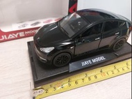 【Tesla Model Y】《可發聲，著燈》[另有黑色，藍色版本可供選擇]全新1：32黑色仿特斯拉"Model Y"合金模型回力電動玩具跑車 black color Tesla electric m